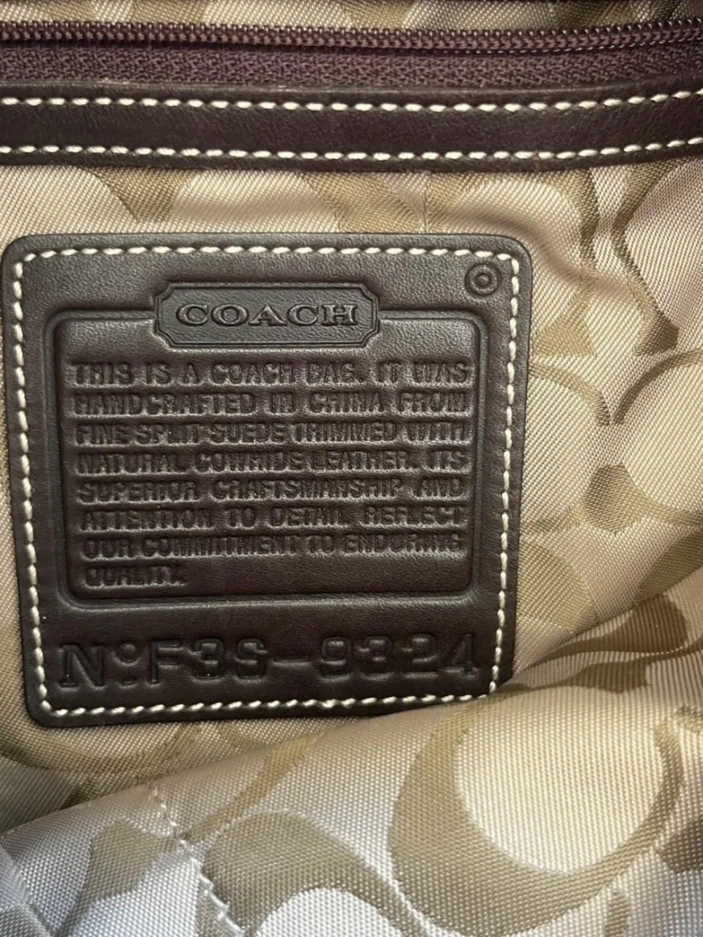 Coach vintage brown